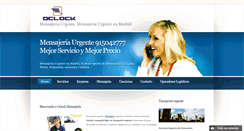Desktop Screenshot of mensajeriaoclock.com