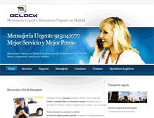 Tablet Screenshot of mensajeriaoclock.com